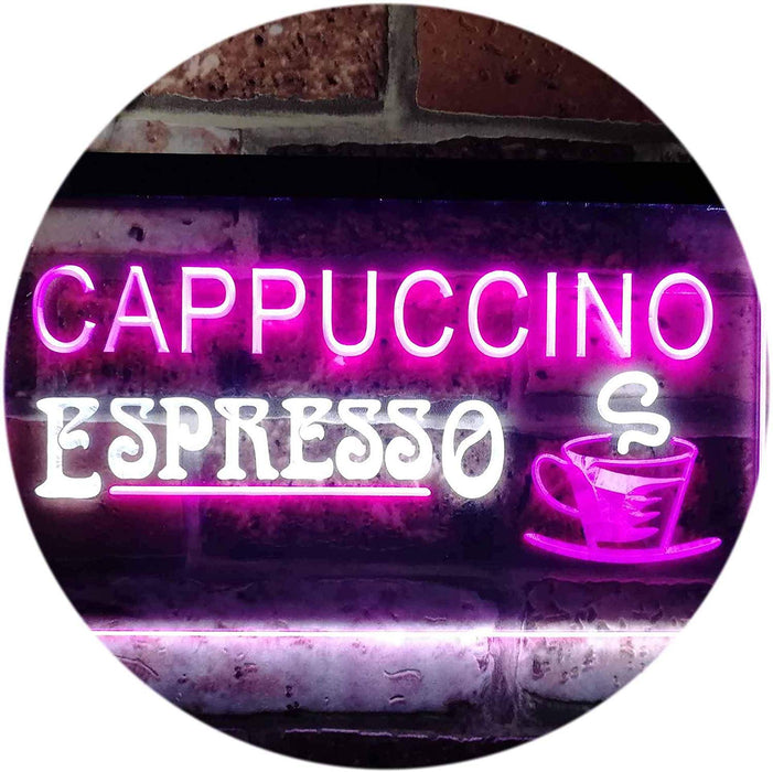 Coffee Cappuccino Espresso LED Light Sign - Way Up Gifts