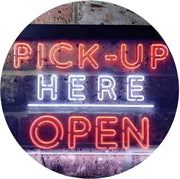Pick Up Here Open LED Light Sign - LED Gift Works
