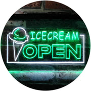 Open Ice Cream LED Light Sign - LED Gift Works