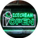 Open Ice Cream LED Light Sign - Way Up Gifts