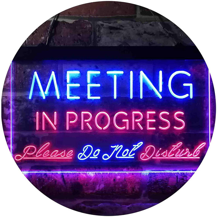 Meeting in Progress Do Not Disturb LED Light Sign - Way Up Gifts
