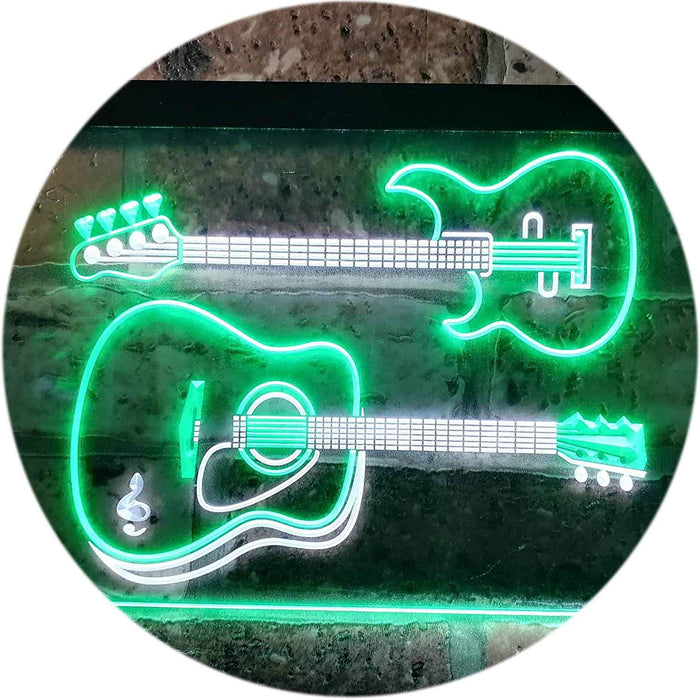 Guitars Music Instruments LED Light Sign - Way Up Gifts