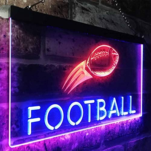 Kids Room Decor Football LED Light Sign - LED Gift Works