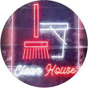Clean House Helper Maid Service LED Light Sign - LED Gift Works