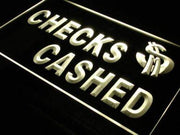 Checks Cashed LED Light Sign - LED Gift Works