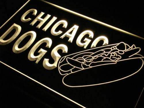 Chicago Hot Dogs LED Light Sign - LED Gift Works