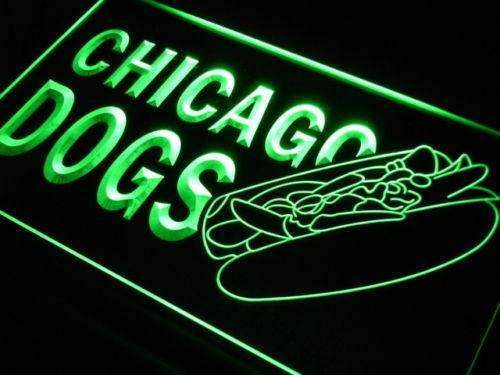 Chicago Hot Dogs LED Light Sign - LED Gift Works