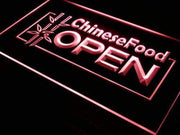 Chinese Food Open LED Light Sign - LED Gift Works