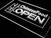 Chinese Food Open LED Light Sign - LED Gift Works