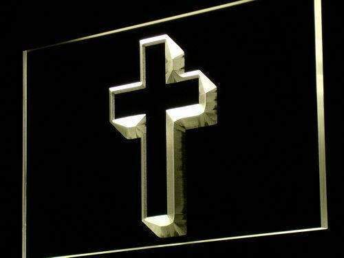 Christian Cross Home Decor LED Light Sign - LED Gift Works