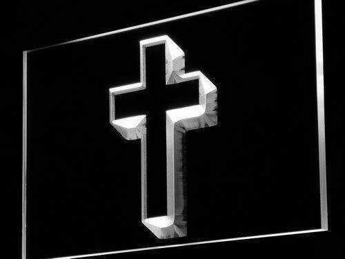 Christian Cross Home Decor LED Light Sign - LED Gift Works