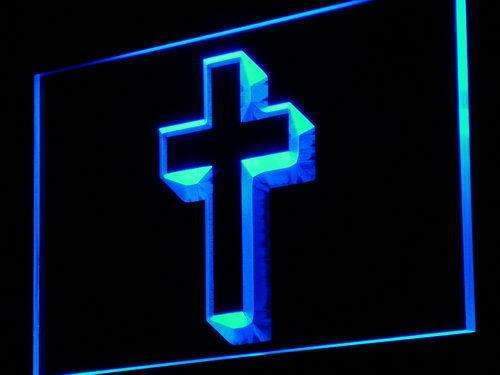 Christian Cross Home Decor LED Light Sign - Way Up Gifts