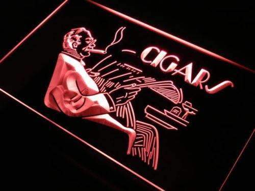 Cigar Lounge LED Light Sign - Way Up Gifts