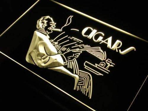 Cigar Lounge LED Light Sign - Way Up Gifts