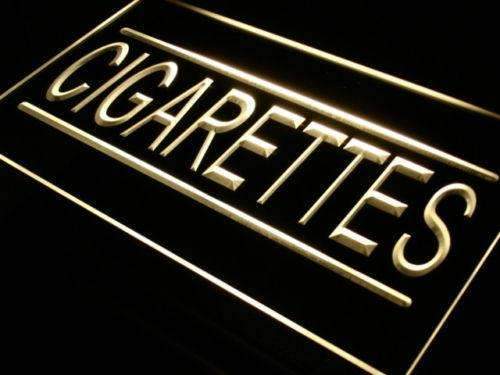 Cigarettes LED Light Sign - LED Gift Works