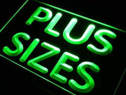 Clothing Plus Sizes LED Light Sign - LED Gift Works