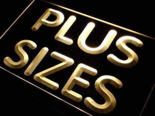 Clothing Plus Sizes LED Light Sign - Way Up Gifts