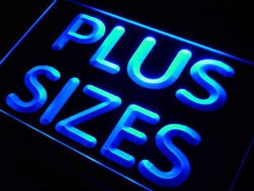 Clothing Plus Sizes LED Light Sign - LED Gift Works