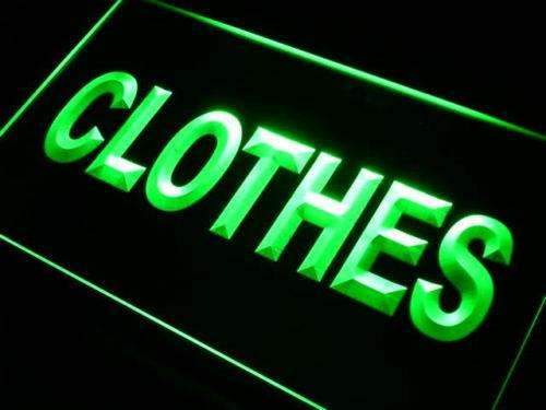Clothing Shop Clothes LED Light Sign - LED Gift Works