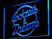 Cocktails and Dreams II LED Light Sign - LED Gift Works