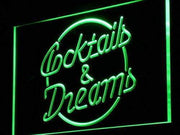 Cocktails and Dreams II LED Light Sign - LED Gift Works