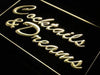 Cocktails and Dreams III LED Light Sign - Way Up Gifts