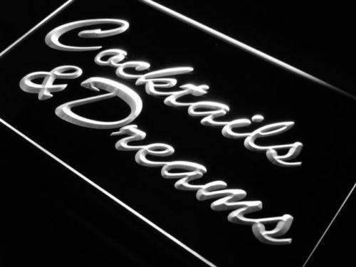 Cocktails and Dreams III LED Light Sign - Way Up Gifts