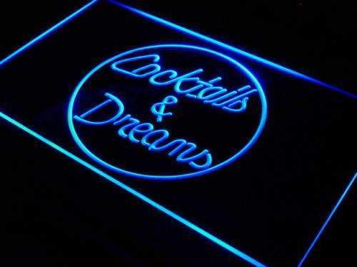 Cocktails and Dreams LED Light Sign - Way Up Gifts