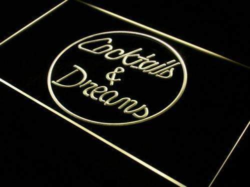 Cocktails and Dreams LED Light Sign - LED Gift Works