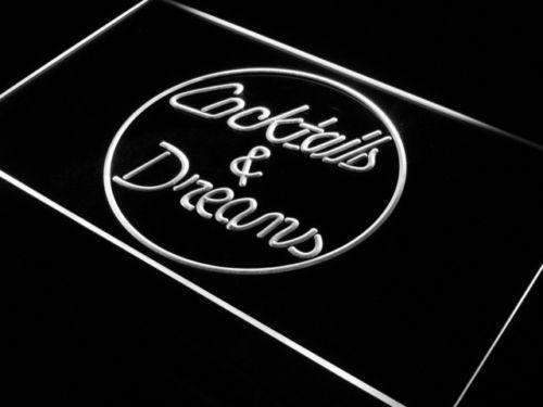Cocktails and Dreams LED Light Sign - Way Up Gifts