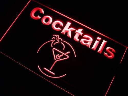 Cocktails II LED Light Sign - LED Gift Works