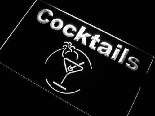 Cocktails II LED Light Sign - LED Gift Works