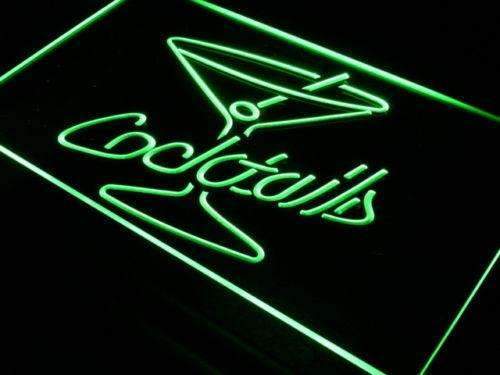 Cocktails LED Light Sign - LED Gift Works