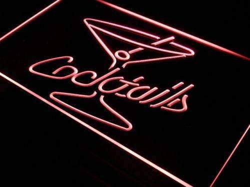 Cocktails LED Light Sign - LED Gift Works