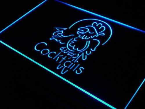 Cocktails Parrot II LED Light Sign - Way Up Gifts