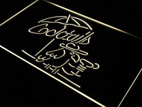 Cocktails Parrot LED Light Sign - LED Gift Works