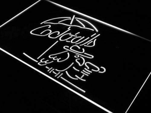 Cocktails Parrot LED Light Sign - LED Gift Works