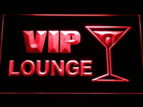Cocktails VIP Lounge LED Light Sign - LED Gift Works