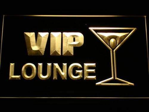 Cocktails VIP Lounge LED Light Sign - Way Up Gifts