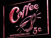 Coffee 5 Cents Vintage LED Light Sign - LED Gift Works
