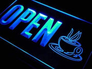 Coffee Cafe Open LED Light Sign - LED Gift Works
