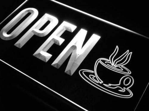 Coffee Cafe Open LED Light Sign - LED Gift Works