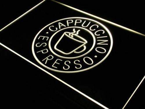 Coffee Cappuccino Espresso LED Light Sign - Way Up Gifts