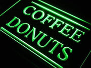 Coffee Donuts II LED Light Sign - LED Gift Works