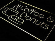 Coffee Donuts LED Light Sign - LED Gift Works
