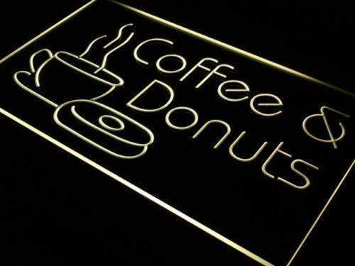 Coffee Donuts LED Light Sign - Way Up Gifts