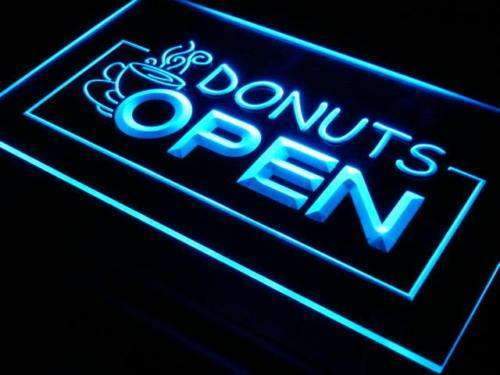 Coffee Donuts Open LED Light Sign - Way Up Gifts