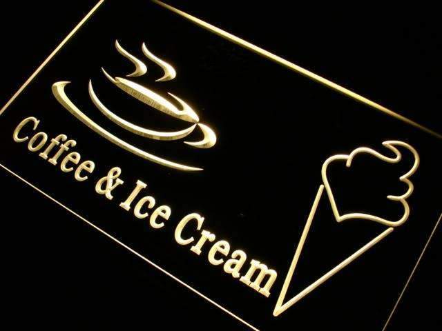 Coffee Ice Cream LED Light Sign - LED Gift Works