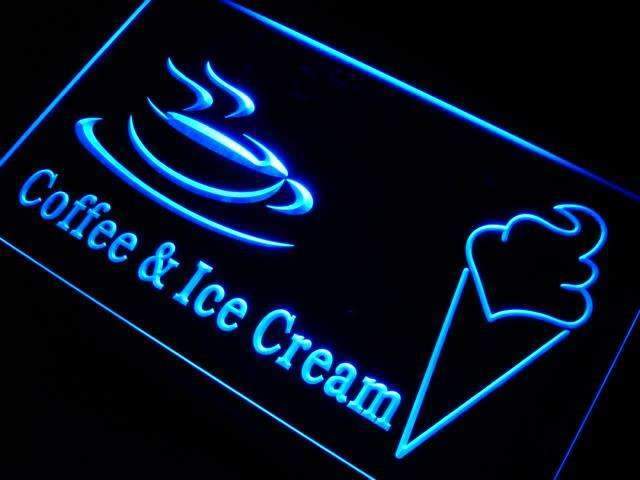 Coffee Ice Cream LED Light Sign - LED Gift Works