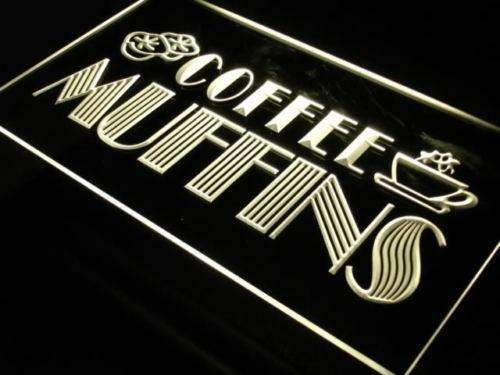 Coffee Muffins LED Light Sign - Way Up Gifts